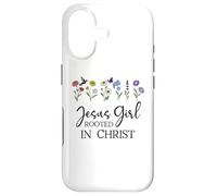 Carcasa para iPhone 17 Just a Girl Who Loves Jesus Girls Christian Rooted in Christ