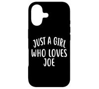 Carcasa para iPhone 17 Just A Girl Who Loves Joe T-Shirt Cute Joe