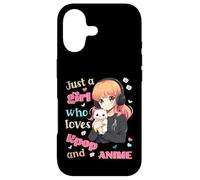 Carcasa para iPhone 17 Just a Girl Who Loves KPOP Anime Cute Merch Merchandising Cats