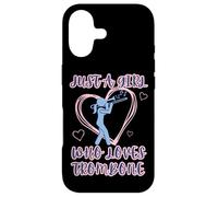 Carcasa para iPhone 17 Just A Girl Who Loves Trombone Marching Band Temporada Musical