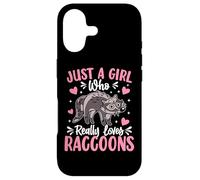 Carcasa para iPhone 17 Just A Girl Who Really Loves Raccoons