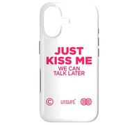 Carcasa para iPhone 17 Just Kiss Me. We Can Talk Later Amor San Valentín Backprint