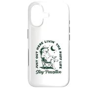 Carcasa para iPhone 17 Just out Here Living The Ruff Life Stay Pawsitive Cowboy Dog