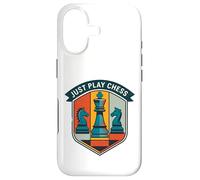 Carcasa para iPhone 17 Just Play Chess Retro Juego de Mesa Amantes Jugador de ajedrez