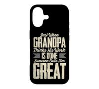 Carcasa para iPhone 17 Justo Cuando el Abuelo Piensa Que su Trabajo está Hecho