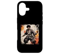 Carcasa para iPhone 17 Katana Guerrero Bushido Afro Americano Samurai Africano Vintage