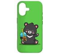 Carcasa para iPhone 17 Kawaii Bubble Boba Milk Tea Formosa Bear Taiwan Travel