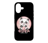 Carcasa para iPhone 17 Kawaii Panda Boba Anime Panda Bear Love Bubble Tea Neko