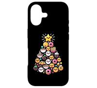 Carcasa para iPhone 17 Kawaii Ramen Donut Árbol De Navidad Comidas Deliciosas