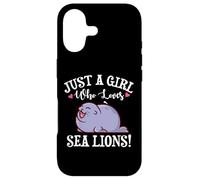 Carcasa para iPhone 17 Kawaii Womens Kids Just A Girl Who Loves Sea Lions Lover