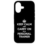 Carcasa para iPhone 17 Keep Calm and Carry On I'm a Personal Trainer - Divertido