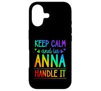 Carcasa para iPhone 17 Keep Calm and Let Anna Handle It Chill Nombre