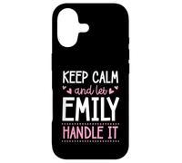 Carcasa para iPhone 17 Keep Calm and Let Emily Handle It Chill Nombre