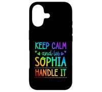 Carcasa para iPhone 17 Keep Calm and Let Sophia Handle It Chill Nombre