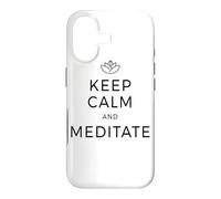 Carcasa para iPhone 17 Keep Calm & Meditate Om Zen Meditación Mindfulness