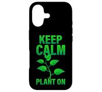 Carcasa para iPhone 17 Keep Calm Plant On Jardinería Plantas de Interior Botánica