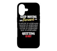 Carcasa para iPhone 17 Keep Moving Forward and Don't Quit Quitting