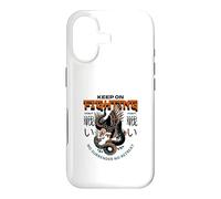 Carcasa para iPhone 17 Keep On Fighting (Declaración de Luchador) (gráfico de águila)