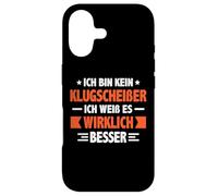 Carcasa para iPhone 17 Kein Klugscheißer Weiß Wirklich Besser Refranes Divertidos