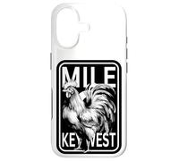 Carcasa para iPhone 17 Key West Florida Gallo Pollo Milla 0 Marcador Familia 2024