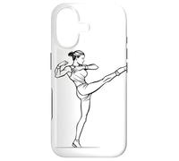 Carcasa para iPhone 17 Kickboxing Girl Dibujo Muay Thai para Chicas
