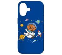 Carcasa para iPhone 17 Kids Boys Girls Astronaut Space Rhodesian Ridgeback Lover