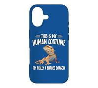 Carcasa para iPhone 17 Kids Girls Boys This Is My Human Costume Bearded Dragon