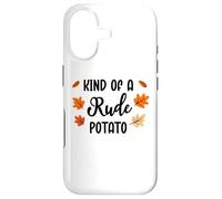 Carcasa para iPhone 17 Kind of Rude Potato Sweet Potato Funny Thanksgiving Couples