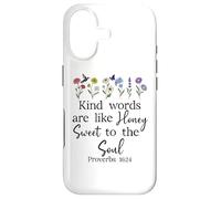 Carcasa para iPhone 17 Kind Words Are Like Honey Sweet to The Soul Proverbs 16:24
