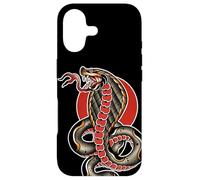 Carcasa para iPhone 17 King Cobra Serpiente Serpiente Tatuaje Flash