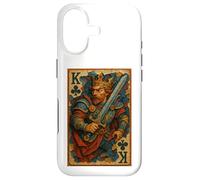 Carcasa para iPhone 17 King of Clubs Warrior Medieval Fantasy Card Lucky Poker