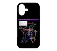 Carcasa para iPhone 17 Kioto Japón Metro Train Railway - Souvenir Ruta Mapa