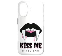 Carcasa para iPhone 17 Kiss Me If You Dare Halloween Vampire Fangs