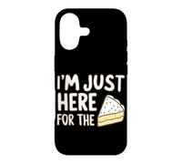 Carcasa para iPhone 17 Kit de decoración de glaseado de Pasteles con Texto en inglés I'm Just Here For The Cake F