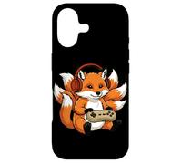 Carcasa para iPhone 17 Kitsune Gamer Japonés Vintage Anime Japón Ukiyo-e Retro