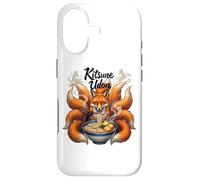 Carcasa para iPhone 17 Kitsune Udon Zorro japonés de Nueve Colas Comiendo Fideos Ramen