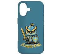 Carcasa para iPhone 17 Knight Owl Funny Medieval REN Faire Jousting Renacimiento