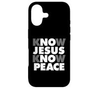 Carcasa para iPhone 17 Know Jesus Know Peace