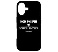Carcasa para iPhone 17 KOH Phi Phi Tailandia Coordina el diseño de Viajes de la Isla