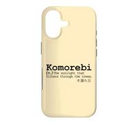 Carcasa para iPhone 17 Komorebi Japonés Palabra Vocab Poético Árbol Sol Naturaleza Amor