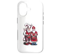 Carcasa para iPhone 17 Krampus and St Nicholas Naughty or Nice Kids Christmas