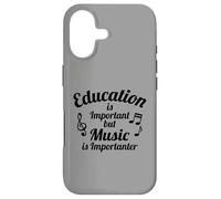 Carcasa para iPhone 17 La educación es Importante, Pero la música es Importante