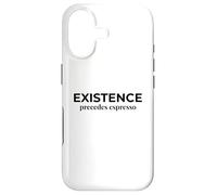 Carcasa para iPhone 17 La existencia precede a la filosofía Divertida del Espresso