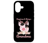 Carcasa para iPhone 17 La Felicidad es ser una Abuela Lindo Cerdo para la Abuela