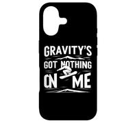 Carcasa para iPhone 17 La Gravedad no Tiene Nada en mí Snowboard Humor