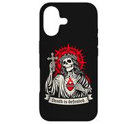 Carcasa para iPhone 17 La Muerte es derrotada Oscuro Cristiano Gótico Esqueleto Fe G