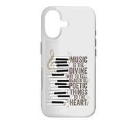 Carcasa para iPhone 17 La música es la Cita de Piano de la Manera Divina