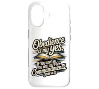 Carcasa para iPhone 17 La obediencia es mi sí... Guarda mis Mandamientos Juan 14:15