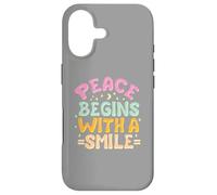 Carcasa para iPhone 17 La Paz Comienza con una Sonrisa Mujer niños Hombres