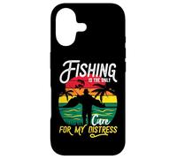 Carcasa para iPhone 17 La Pesca es Solo Cura para mi Angustia Puesta del Sol Retro Angler